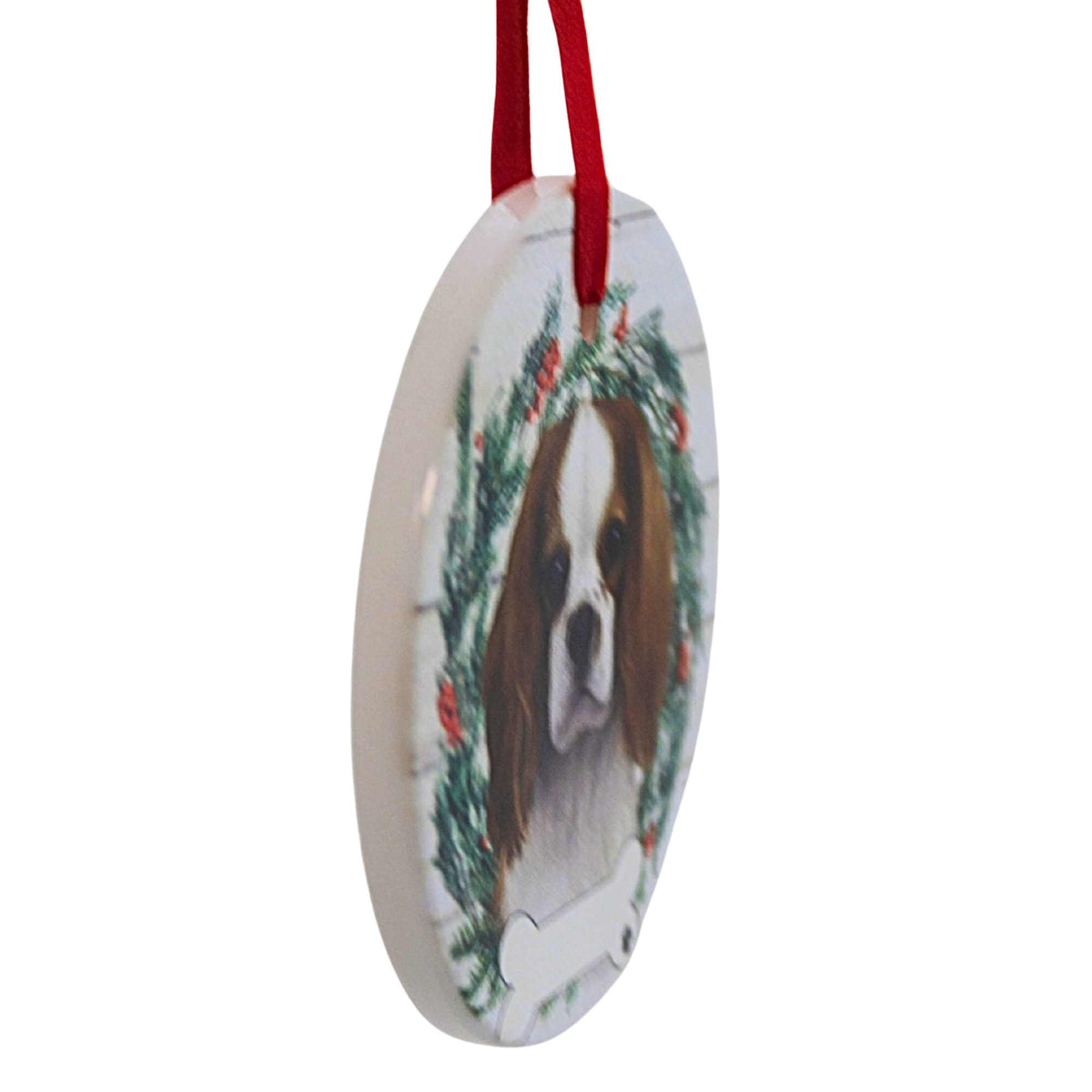 E & S Imports Ceramic King Charles Cavalier Ornament - - SBKGifts.com