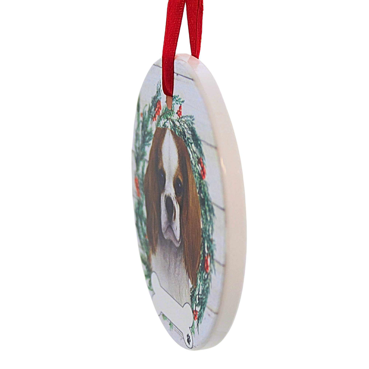 E & S Imports Ceramic King Charles Cavalier Ornament - - SBKGifts.com