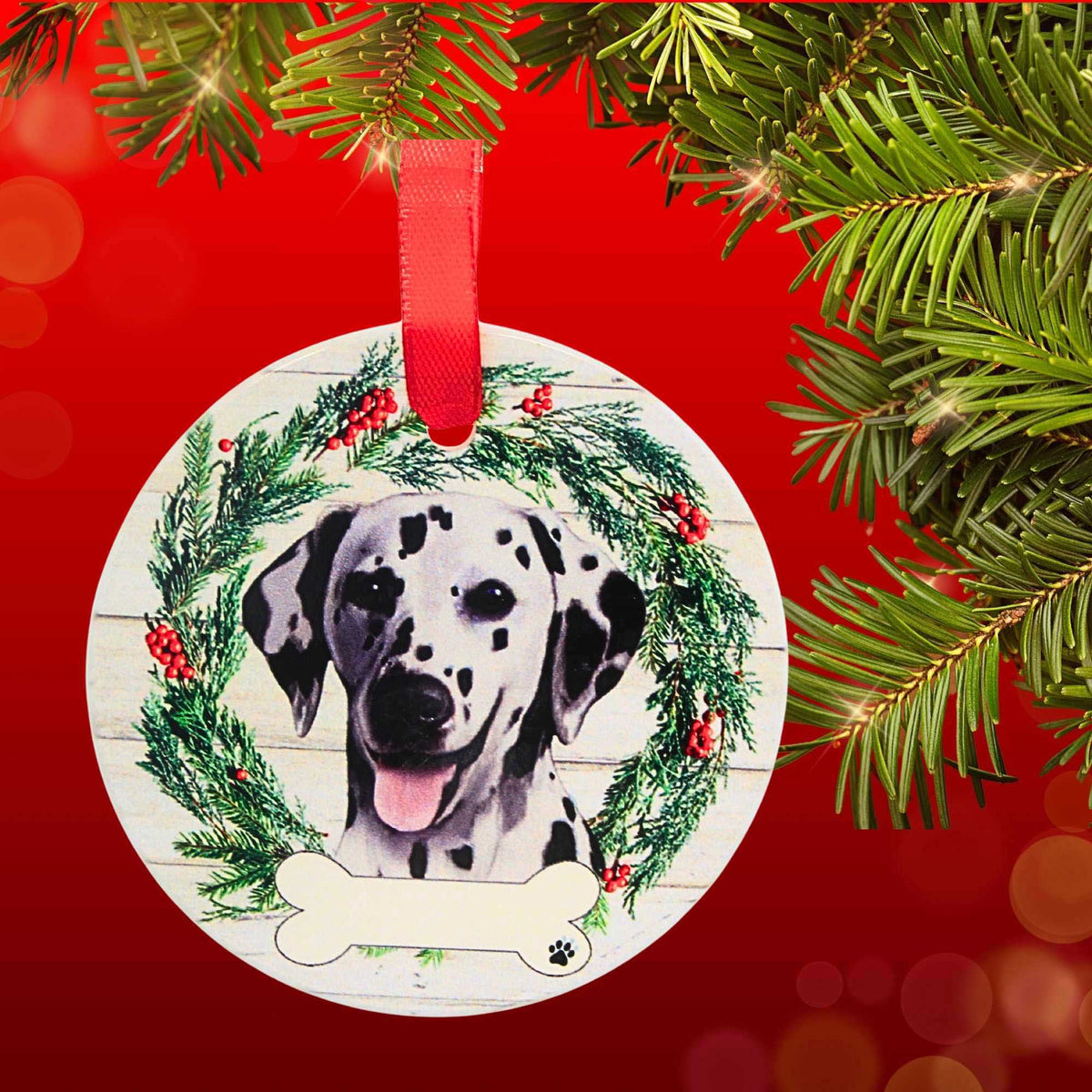 E & S Imports Ceramic Dalmatian Ornament - - SBKGifts.com