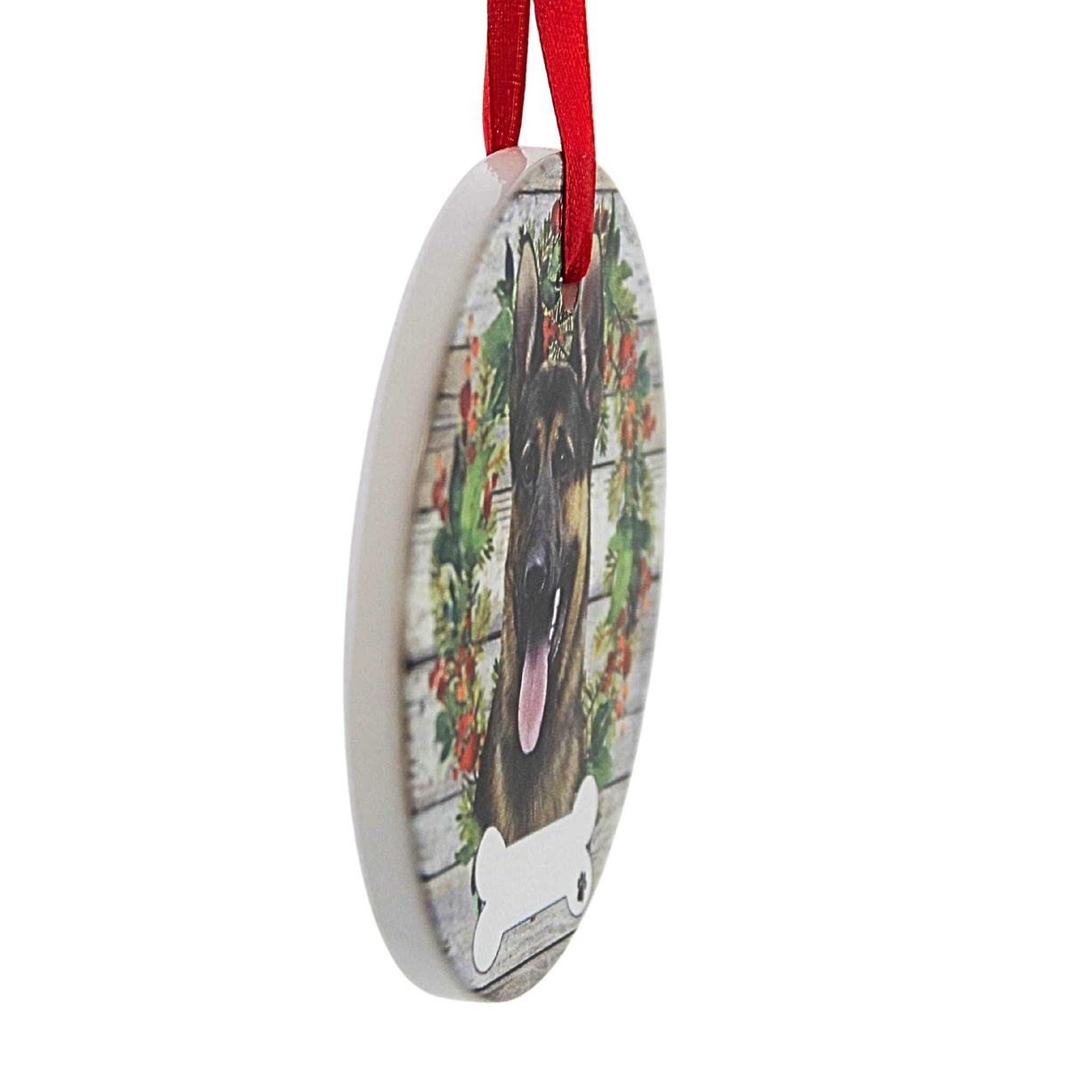 E & S Imports Ceramic German Shepherd Ornament - - SBKGifts.com