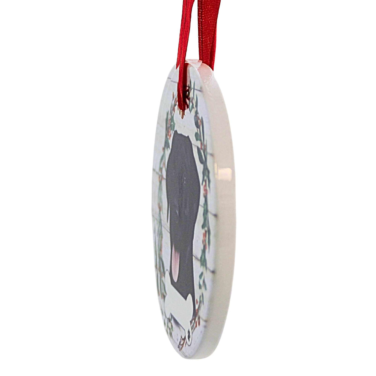 E & S Imports Ceramic Black Labrador Ornament - - SBKGifts.com