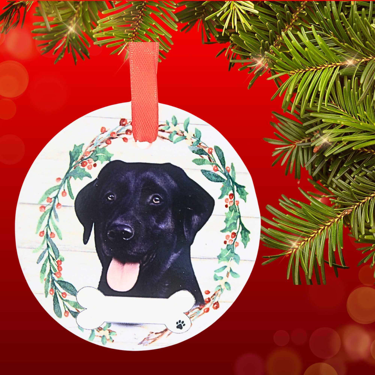 E & S Imports Ceramic Black Labrador Ornament - - SBKGifts.com