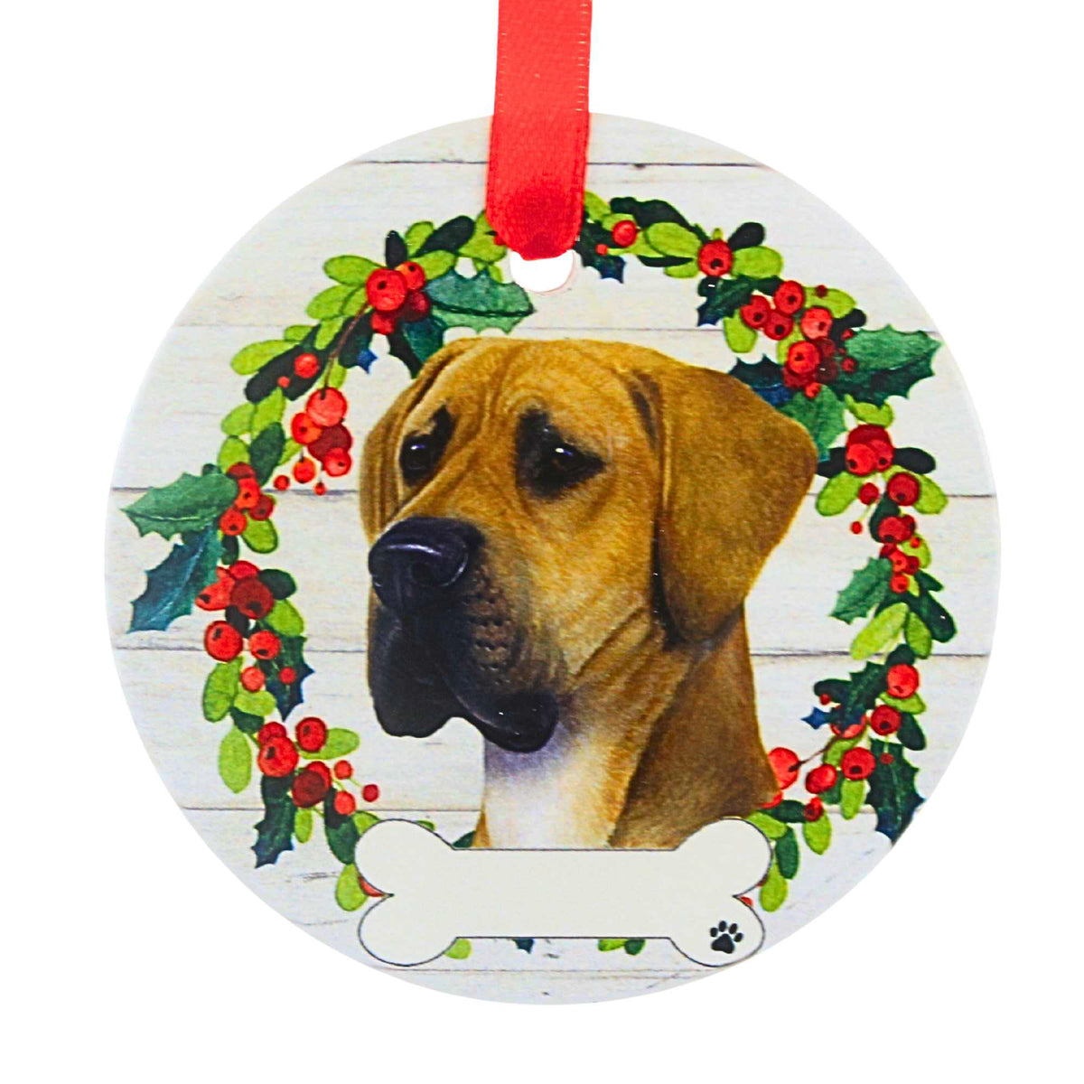 61593 Ceramic Great Dane Ornament 55066