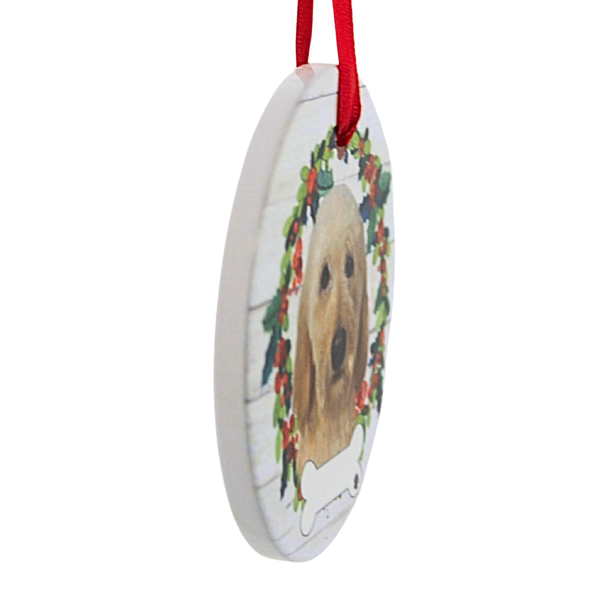E & S Imports Ceramic Labradoodle Ornament - - SBKGifts.com
