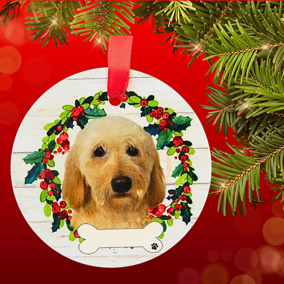 E & S Imports Ceramic Labradoodle Ornament - - SBKGifts.com