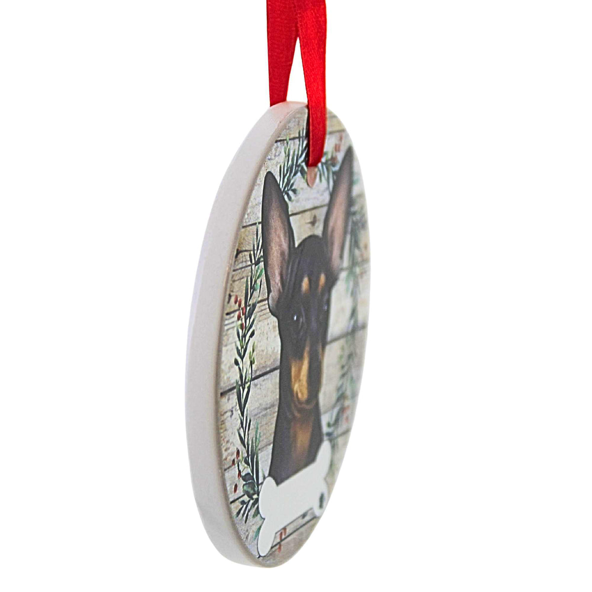 E & S Imports Ceramic Black And White Chihuahua Ornament - - SBKGifts.com