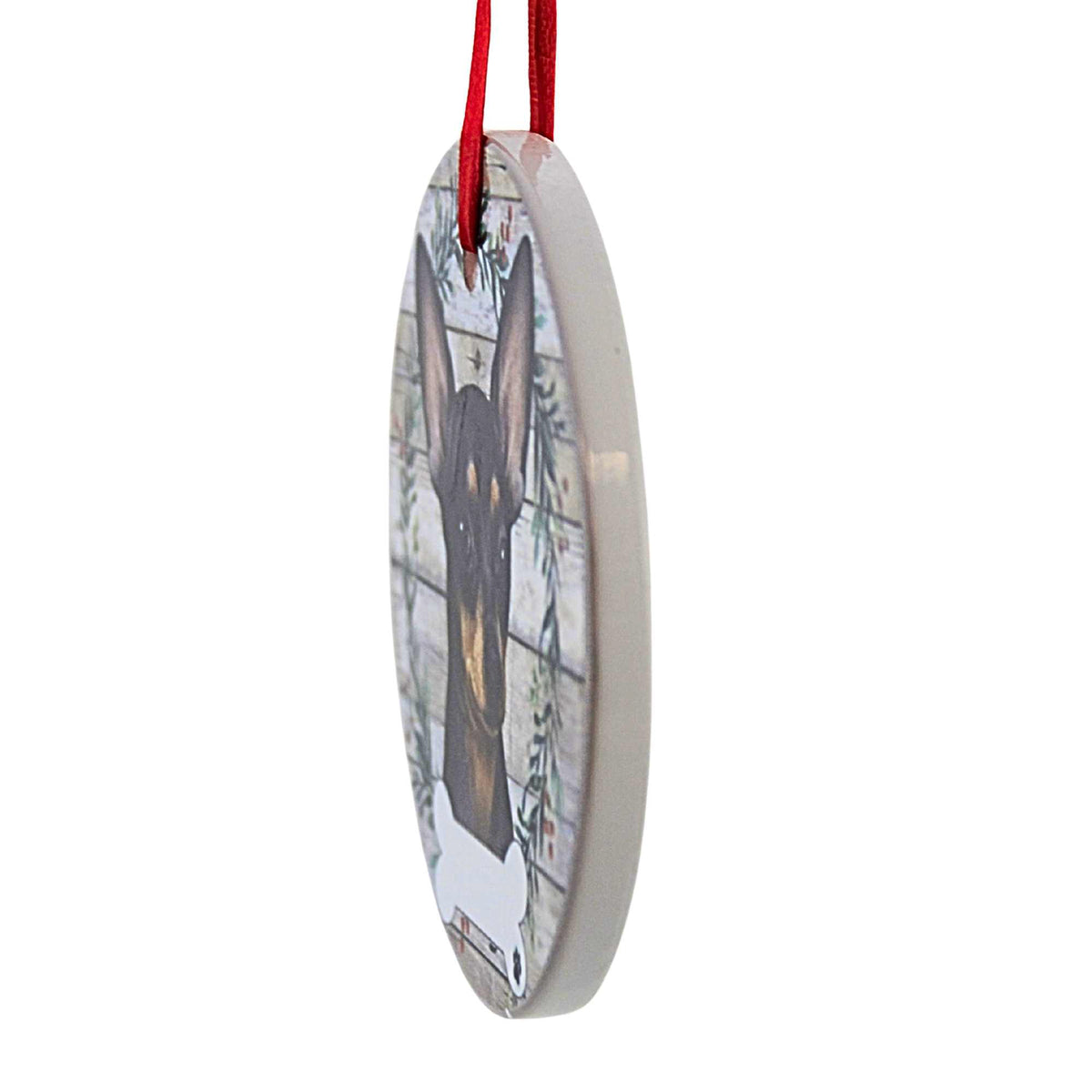 E & S Imports Ceramic Black And White Chihuahua Ornament - - SBKGifts.com
