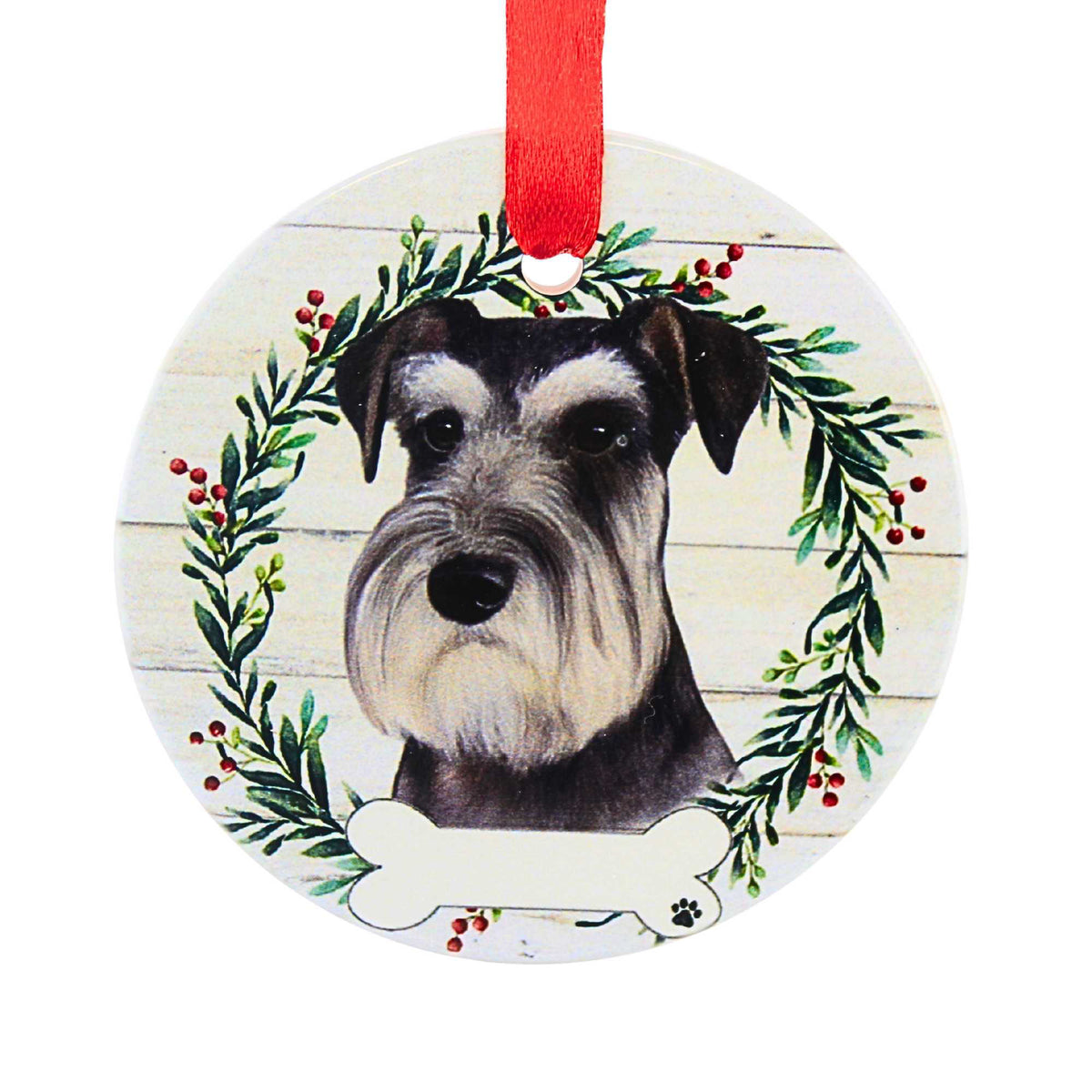 61599 Ceramic Schnauzer Ornament 550105