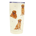 E & S Imports Golden Retriever Serengeti Tumbler - One Tumbler 7 Inch, Stainless Steel - Hot Or Cold Drinks 11515 (61611)