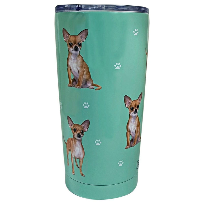 E & S Imports Chihuahua Serengeti Tumbler - One Tumbler 7 Inch, 18/8 Stainless Steel - Hot Or Cold Beverages 11510 (61615)