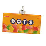 Kat + Annie Dots Candy - 1 Glass Ornament 3 Inch, Glass - Ornament Sweet Treat Snack Tootsie 78490 (61628)