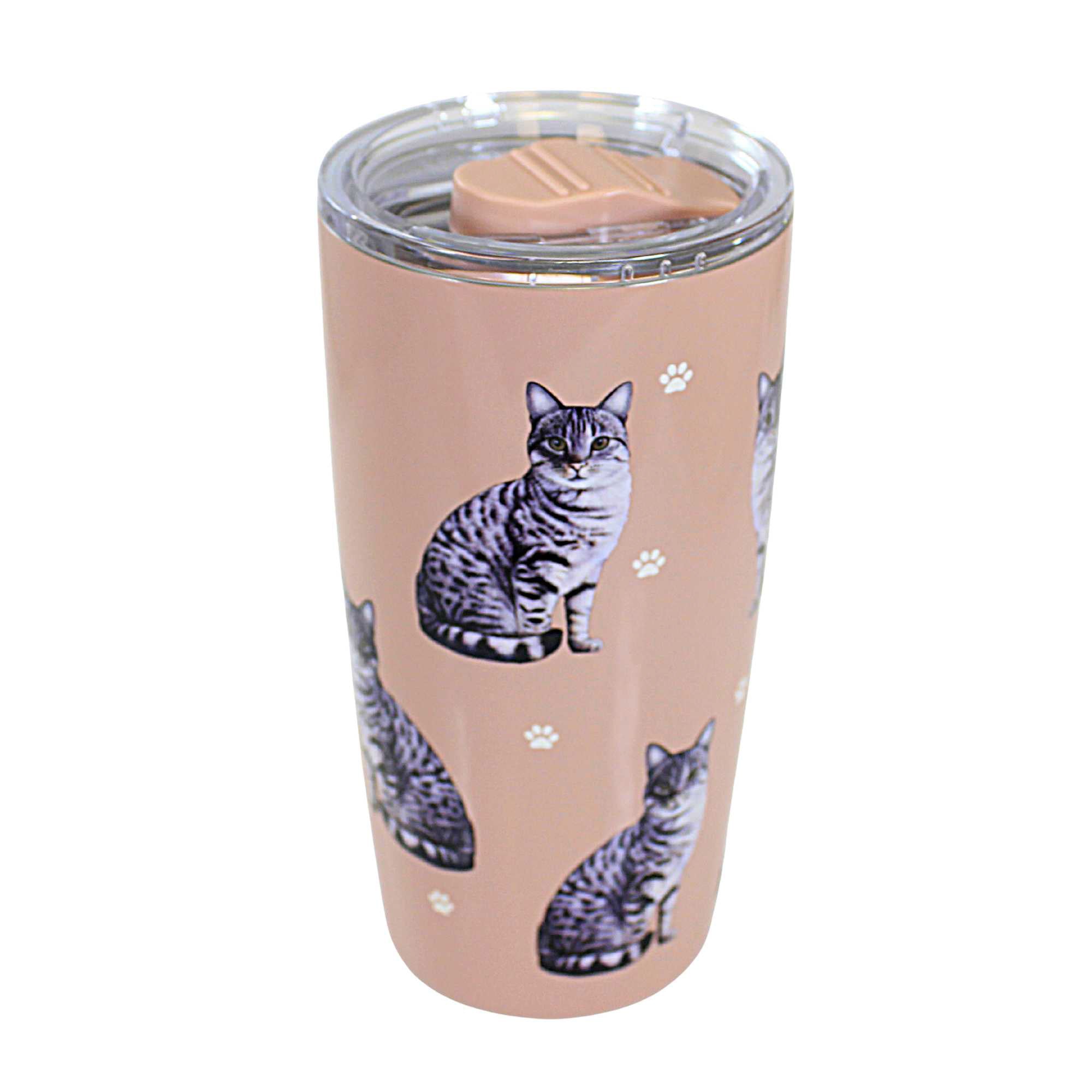 Tabby, Silver Serengeti Tumbler