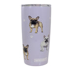 E & S Imports French Bulldog Serengeti Tumbler - One Tumbler 7 Inch, 18/8 Stainless Steel - Hot Or Cold Beverages 11564A (61633)