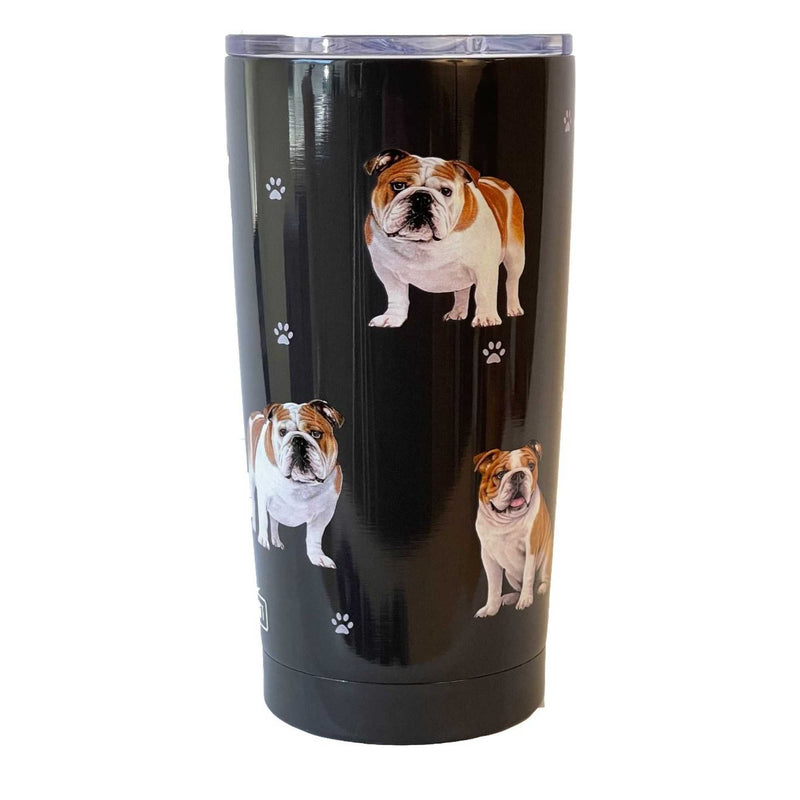 E & S Imports Bulldog Serengeti Tumbler - One Tumbler 7 Inch, 18/8 Stainless Steel - Hot Or Cold Beverages 1158 (61635)