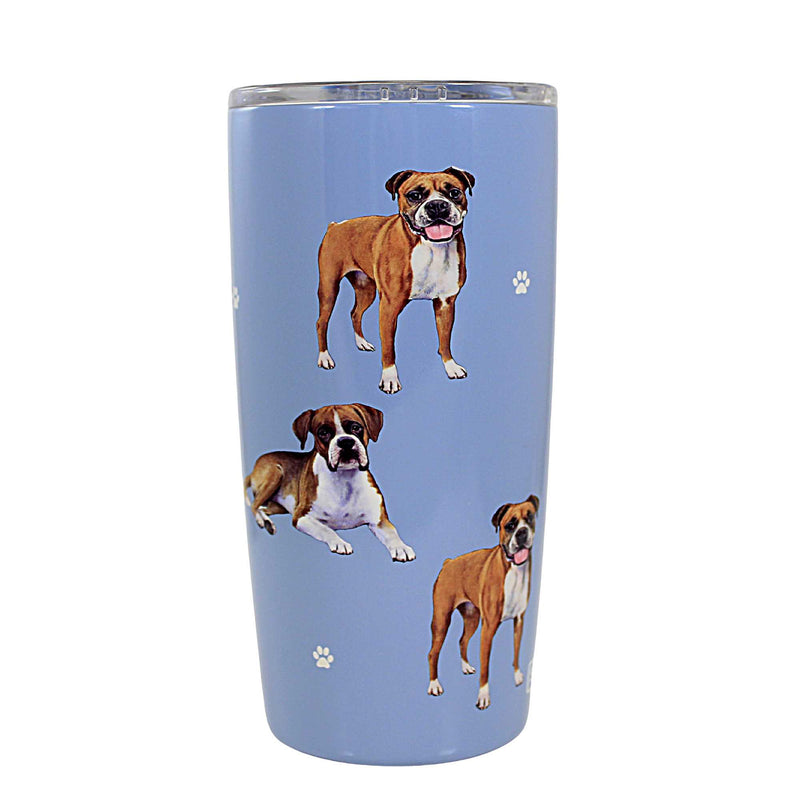 E & S Imports Boxer Serengeti Tumbler - One Tumbler 7 Inch, 18/8 Stainless Steel - Hot Or Cold Beverages 1156 (61641)