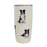 E & S Imports Border Collie Serengeti Tumbler - One Tumbler 7 Inch, 18/8 Stainless Steel - Hot Or Cold Beverages 1155A (61644)
