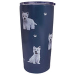 E & S Imports Westie Serengeti Tumbler - One Tumbler 7 Inch, 18/8 Stainless Steel - Hot Or Cold Beverages 11545 (61648)