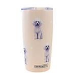E & S Imports Poodle Serengeti Tumbler - One Tumbler 7 Inch, 18/8 Stainless Steel - Hot Or Cold Beverages 11528 (61651)