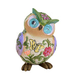 Roman Colorful Owl Figurine - One Figurine 6 Inch, Resin - Wise Flowers Butterfly 12932 (61676)
