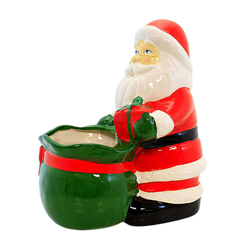 Mr. Christmas Santa Bag Candy Bowl - - SBKGifts.com