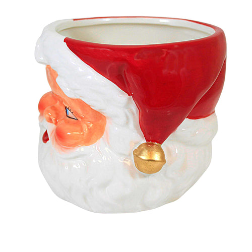 Transpac Retro Santa Figural Bowl - - SBKGifts.com
