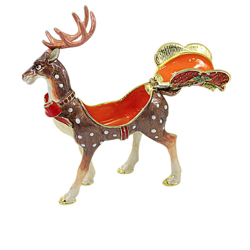 Kubla Craft Reindeer Hinged Box - - SBKGifts.com