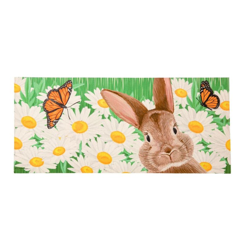 Evergreen Hello Bunny Sassafras Switch Mat - One Sassafras Insert 10 Inch, Rubber - Rabbit Daisies 432253 (61722)