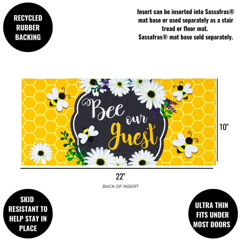 Evergreen Bee Our Guest Frame Sassafras Switch Mat - - SBKGifts.com