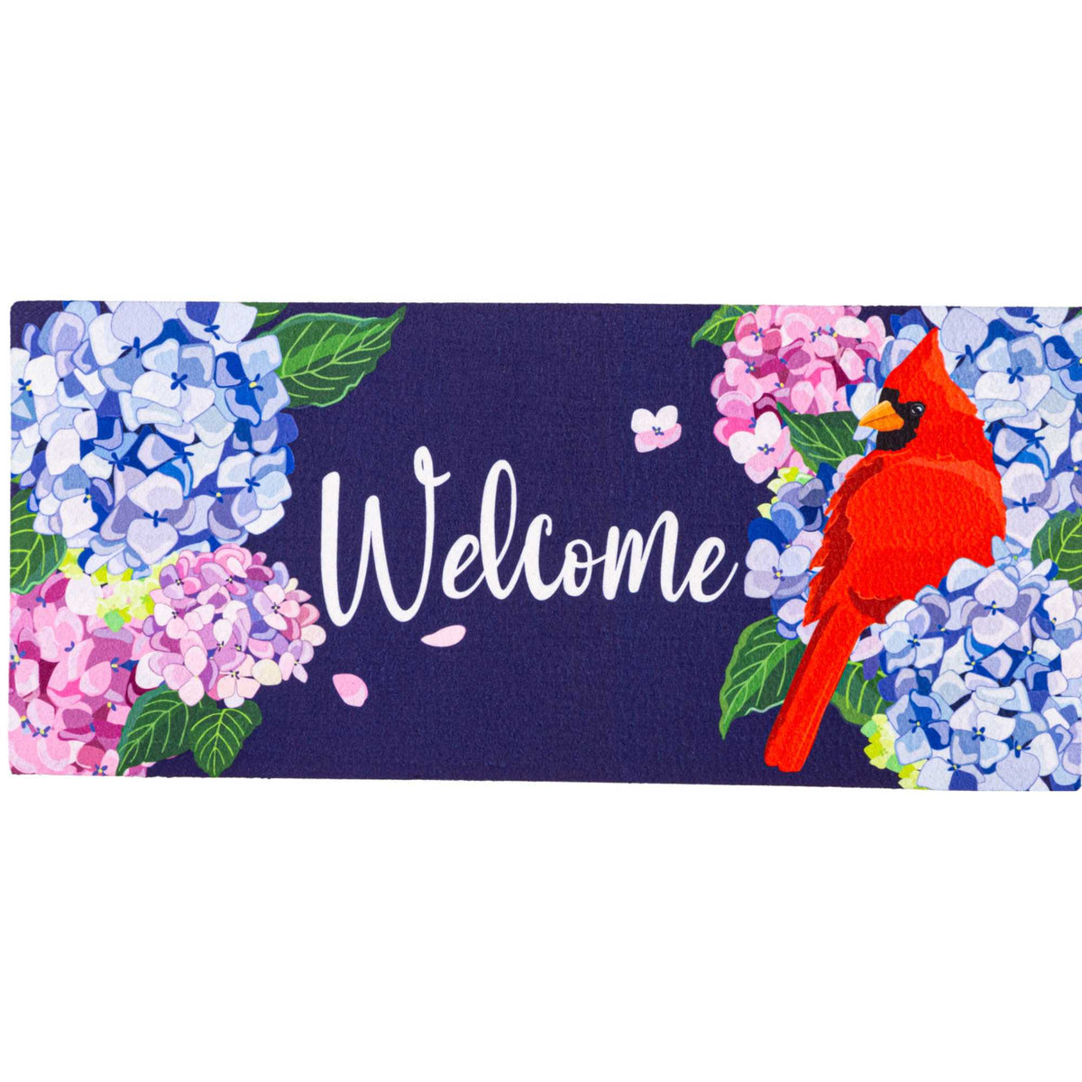 (61724) Red Cardinal & Hydrangeas Sassafras Switch Mat