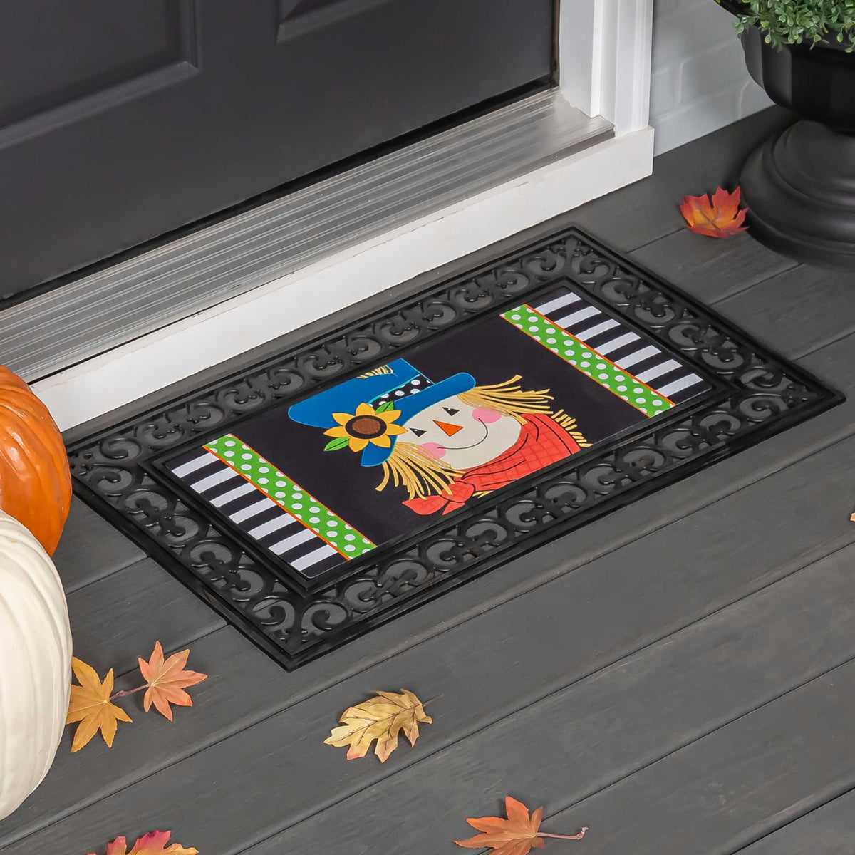 Evergreen Scarecrow Friend Sassafras Switch Mat - - SBKGifts.com