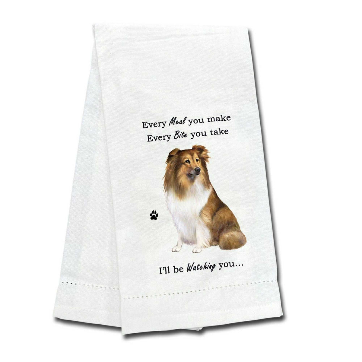(61729) Sheltie Kitchen Towel