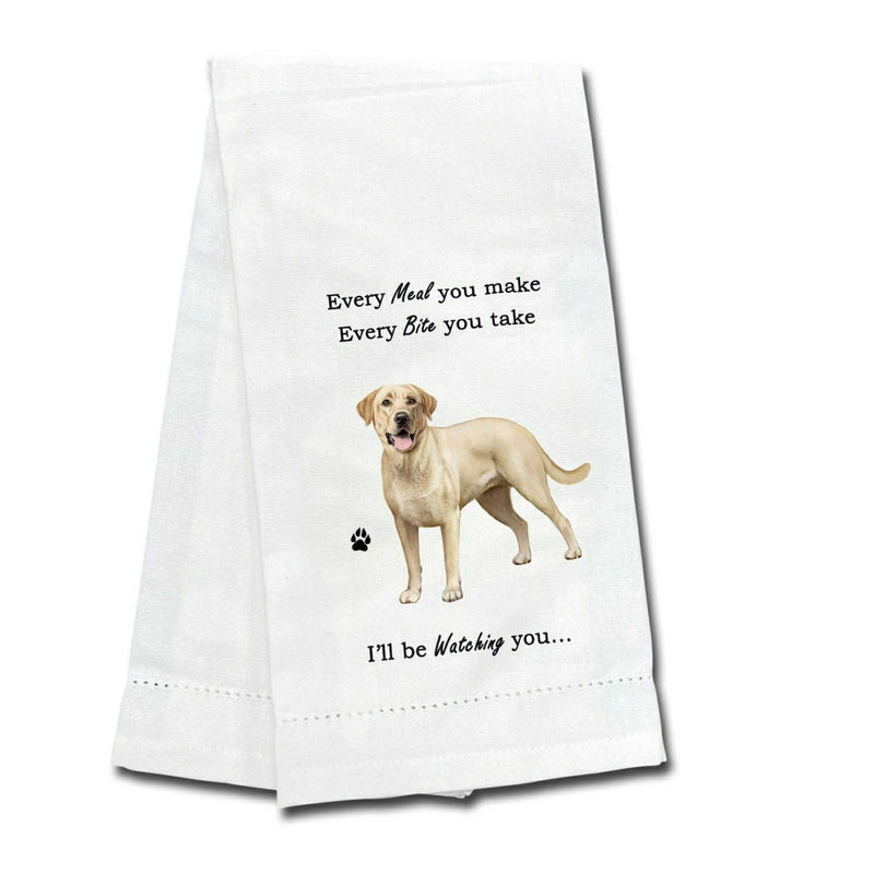 E & S Imports Yellow Labrador Kitchen Towel - One Towel 26 Inch, - Dog Puppy Paw 71120 (61730)