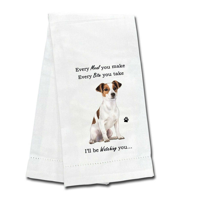 E & S Imports Jack Russell Kitchen Towel - One Towel 26 Inch, - Dog Puppy Paw 71117 (61731)
