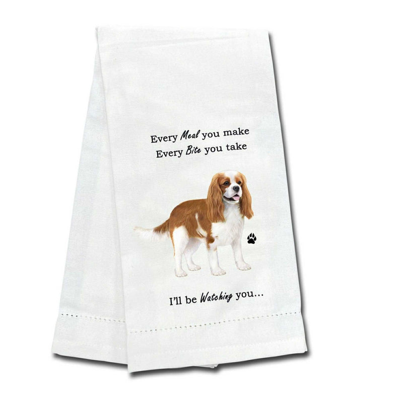 E & S Imports King Charles Cavalier Kitchen Towel - One Towel 26 Inch, - Dog Puppy Paw 71118 (61732)