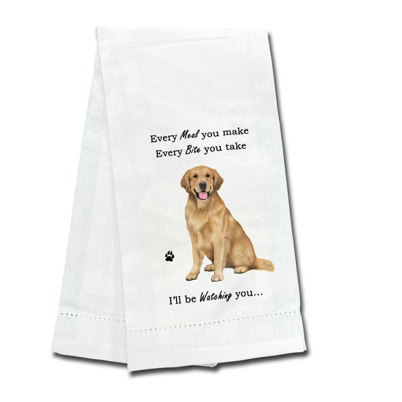 E & S Imports Golden Retriever Kitchen Towel - One Towel 26 Inch, - Dog Puppy Paw 71115 (61733)