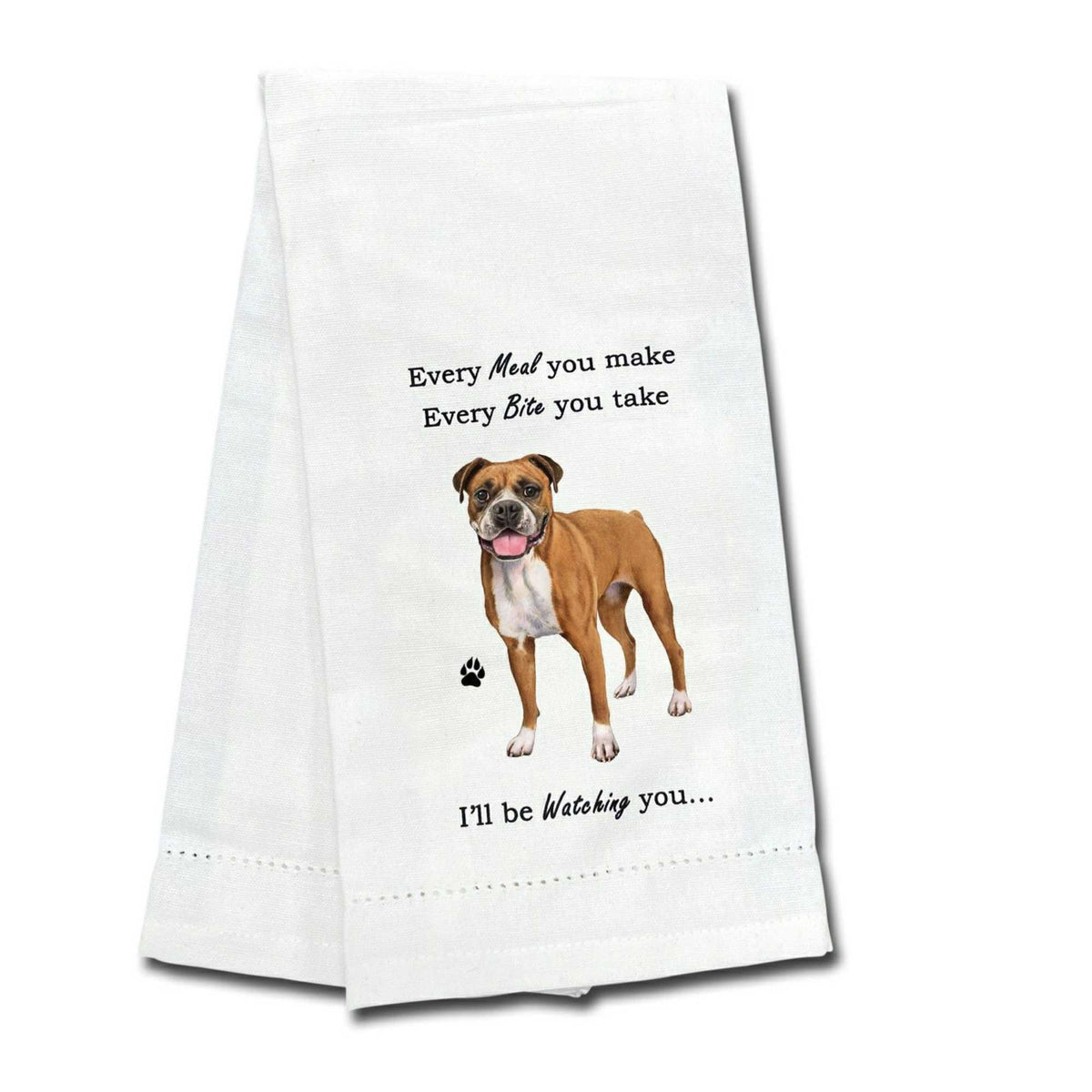 (61740) Boxer Uncropped Kitchen Towel