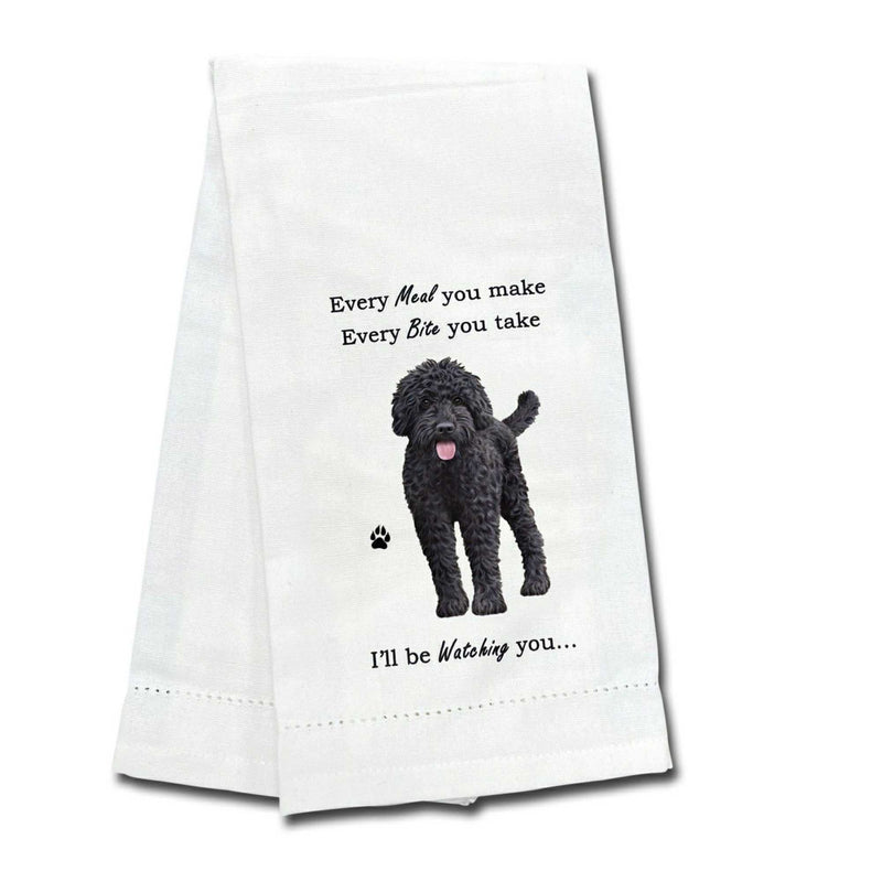E & S Imports Labradoodle Dark Kitchen Towel - One Towel 26 Inch, - Dog Puppy Paw 711121A (61746)