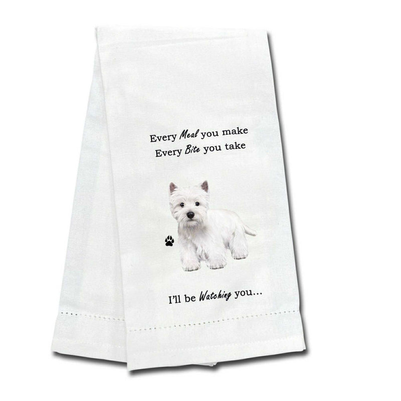 E & S Imports Westie Kitchen Towel - One Towel 26 Inch, - Dog Puppy Paw 71145 (61750)