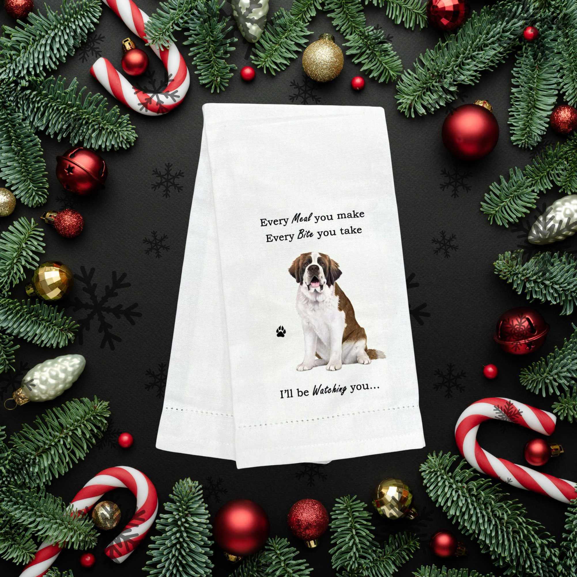E & S Imports Saint Bernard Kitchen Towel