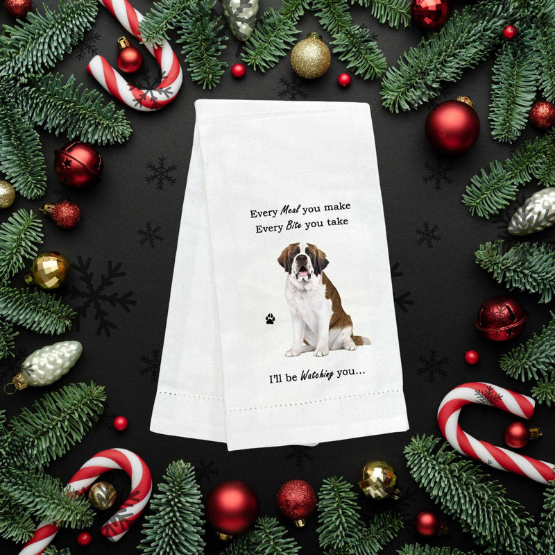 E & S Imports Saint Bernard Kitchen Towel - - SBKGifts.com