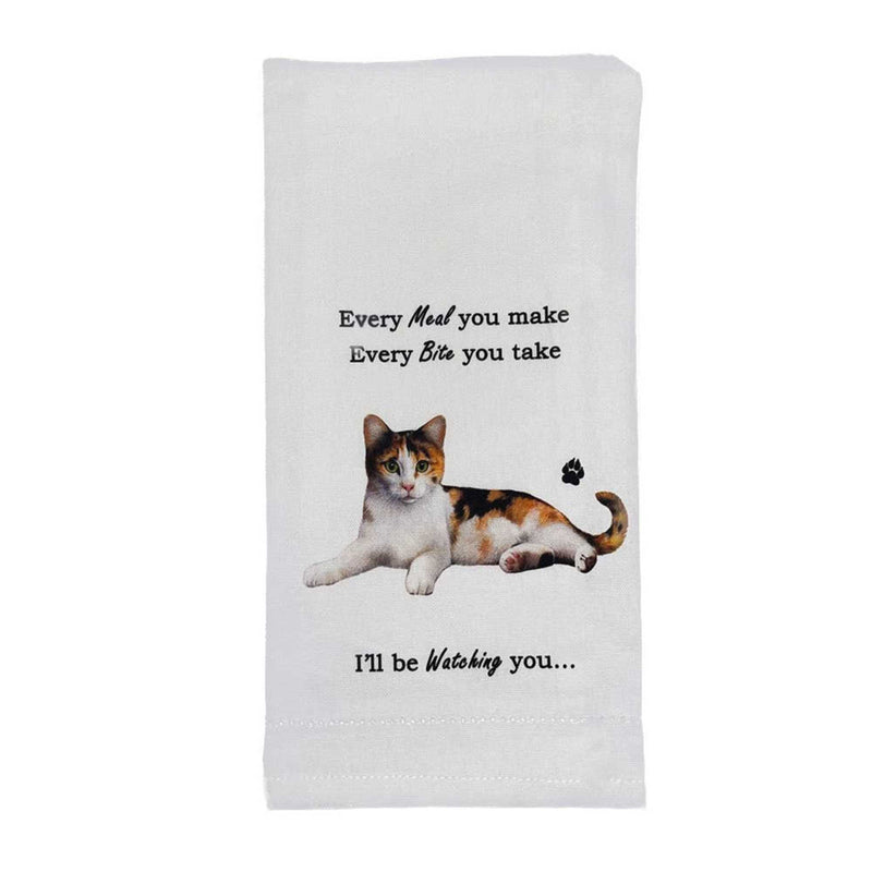 E & S Imports Calico Cat Kitchen Towel - One Towel 26 Inch, - Dog Puppy Paw 7152 (61762)