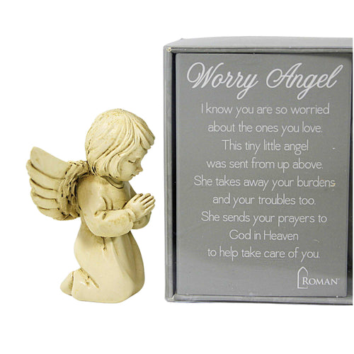 Roman Worry Angel Figurine - - SBKGifts.com
