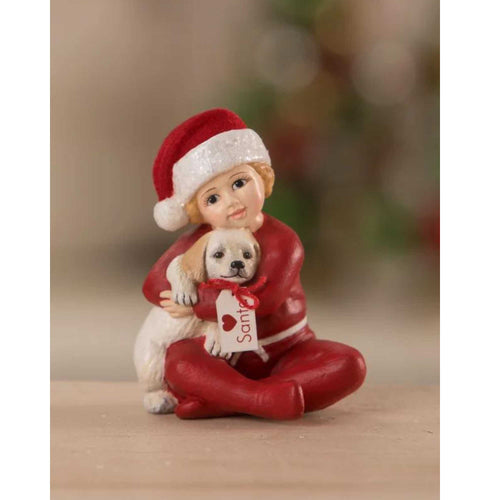 Bethany Lowe Lisa's Christmas Puppy Surprise - - SBKGifts.com