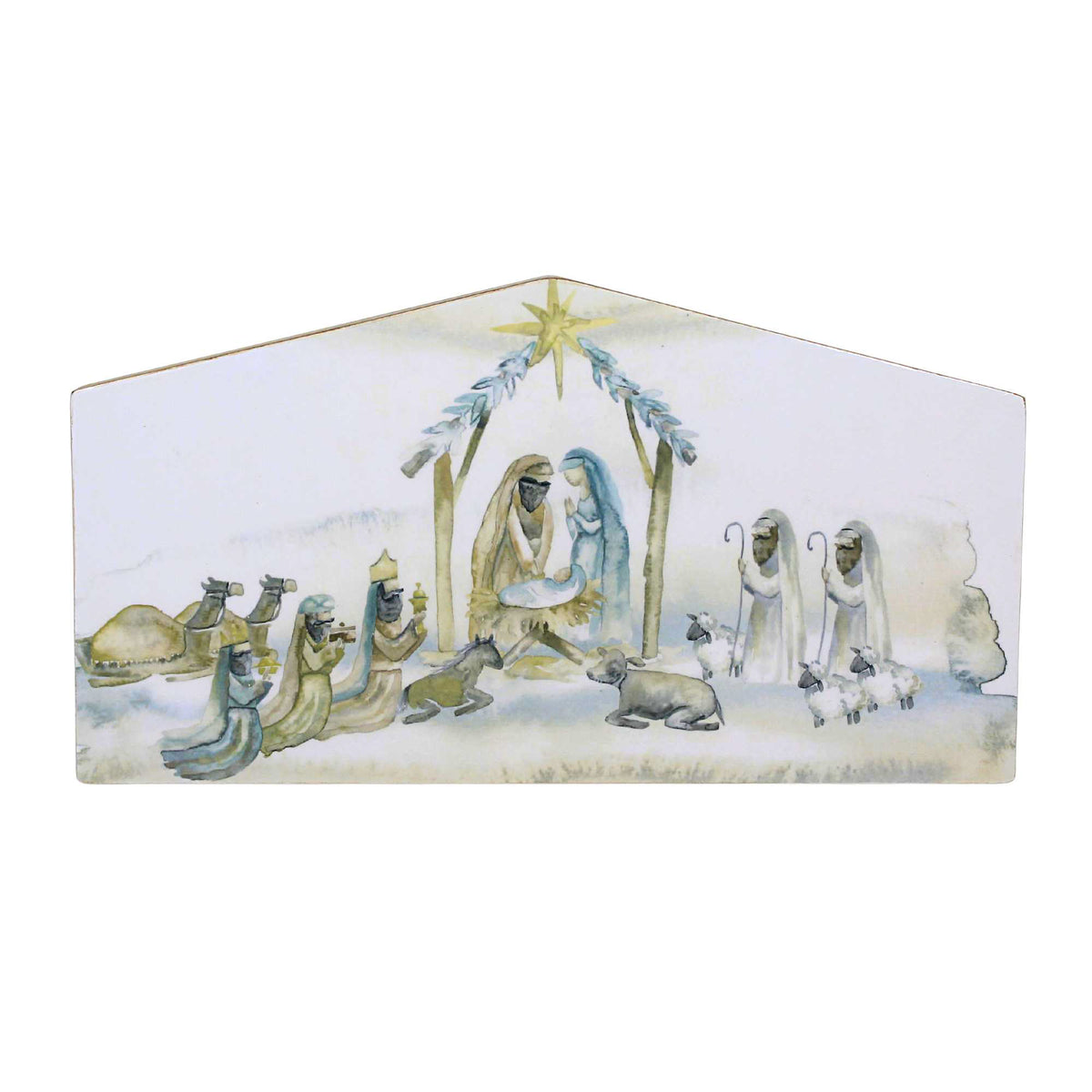 61827 Nativity Scene On Wood MX188789