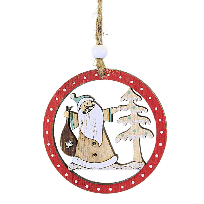 Ganz Winter Scene Wooden Ornament - - SBKGifts.com