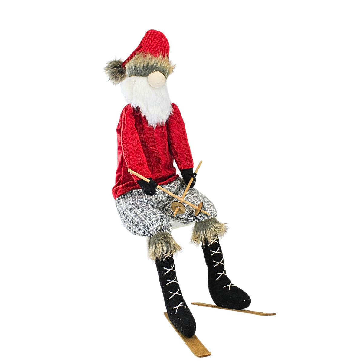 61865 Santa Skiing Shelf Sitter MX188140