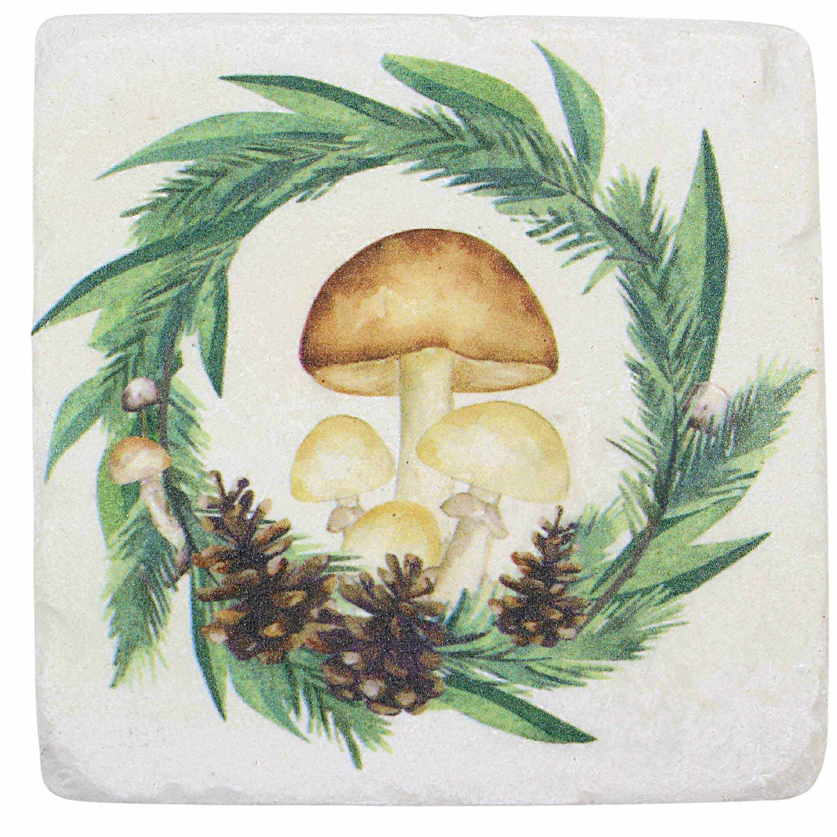 Ganz Mushroom Pine Coasters - - SBKGifts.com