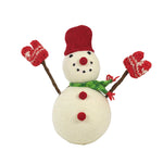 Ganz Snowman With Knitted Gloves - One Snowman Figurine 8 Inch, Wool - Knitted Gloves Mx189864 (61887)