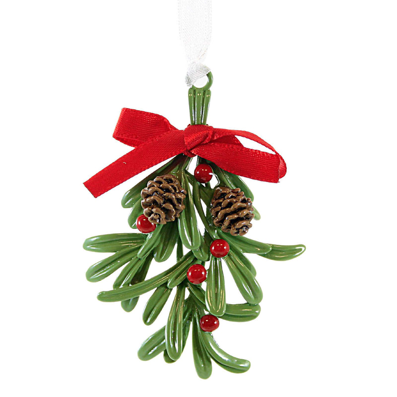 Ganz The Christmas Mistletoe - One Ornament 2.75 Inch, Plastic - Ornament Pine Cones Berries Ex22793 (61894)