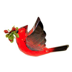 Ganz Cardinal In Flight Ornament - One Ornament 3 Inch, Acrylic - Mistletoe Red Bird Kk643 (61898)
